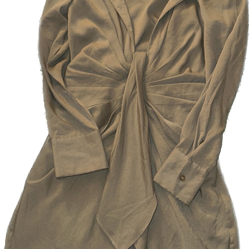 Green Nasty Gal Dress with Knot Detail